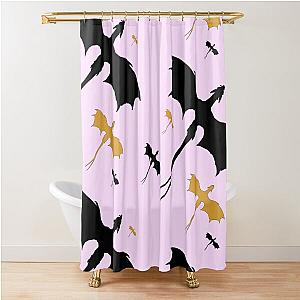 Fourth Pink Dragon Shower Curtain