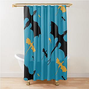 Fourth Blue Dragon Shower Curtain