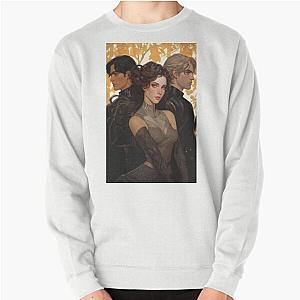 Violet Xaden and Dain Fourth Wing Book Fan Art Pullover Sweatshirt