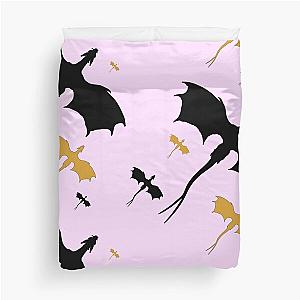 Fourth Wing Pink Dragon Duvet Cover