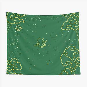 Fourth Green Illustrated Tapestry