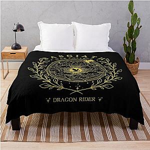 Basgirth War College Wing Dragon Rider Fantasy Book Lover Throw Blanket
