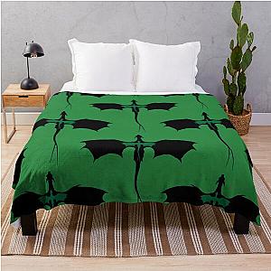 Fourth Green Dragon Throw Blanket