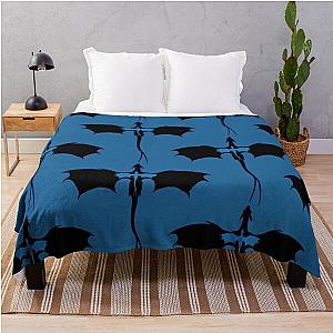 Fourth Blue Dragon Throw Blanket
