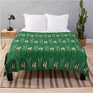Fourth Green Spine Throw Blanket