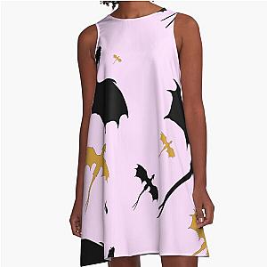 Fourth Pink Dragon A-Line Dress