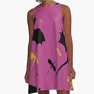 Fourth Pink Dragon A-Line Dress