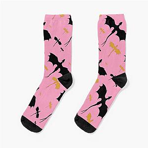 Fourth Soft Pink Dragon Socks