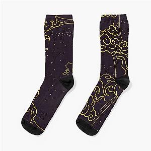Fourth Black Illustrated Socks