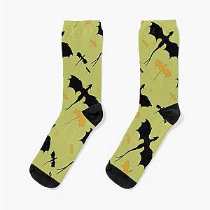Fourth Olive Green Dragon Socks