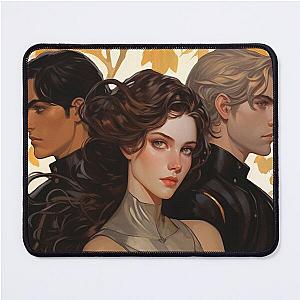 Violet, Xaden and Dain Fourth Wing book fan art Mouse Pad