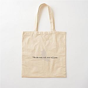 Iron Flame Book Quote. We do not eat our allies. Tairn. Fourth Wing Cotton Tote Bag