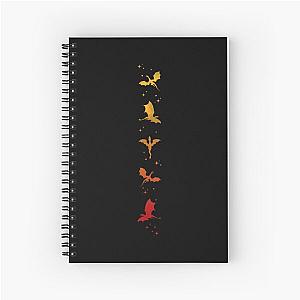 Fourth Wing Dragon Rider 90s Spiral Notebook