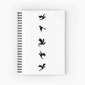 Fourth wing dragons Spiral Notebook