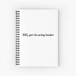 Get the Wing Leader - Fourth Wing inspired Art Spiral Notebook