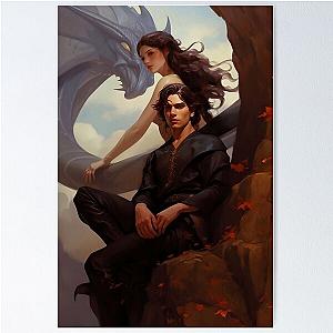 Violet and Xaden Fourth Wing fan art Poster