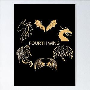Fourth Rebecca Yarros Fantasy Bookish Poster
