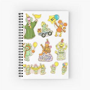 Fraggle Rock Inspired Birthday Stickers Spiral Notebook