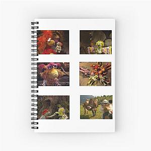 Vintage Fraggle Rock inspired spiral notebook