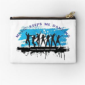 Frank Sinatra Music keeps me dancing Zipper Pouch