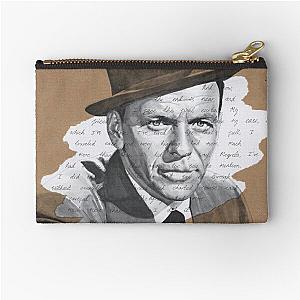 Frank Sinatra My Way Drawing Zipper Pouch