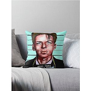 Frank Sinatra Mugshot Painting Throw Pillow
