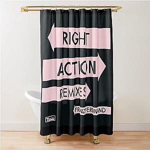 Franz Ferdinand right action Shower Curtain