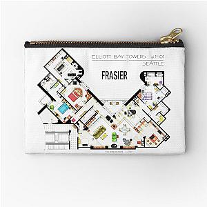 Frasier Apartment Floorplan Zipper Pouch