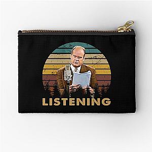 Vintage I Am Listening Dr Frasier Gift Fan Zipper Pouch