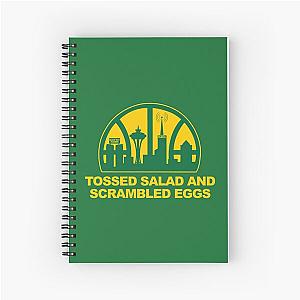 Frasier - Tossed Salad and Scrambled Eggs Sonics (Green) Spiral Notebook