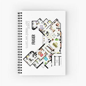 Frasier Apartment Floorplan Spiral Notebook