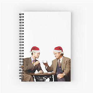 Niles and Frasier - Christmas Hats Spiral Notebook