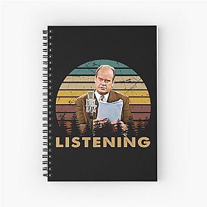 Vintage I Am Listening Dr Frasier Gift Fan Spiral Notebook