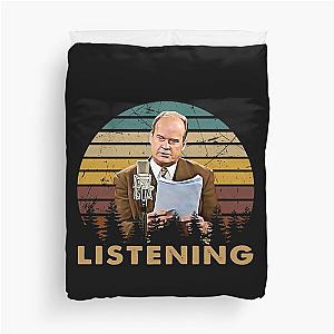 Vintage I Am Listening Dr Frasier Gift Fan Duvet Cover