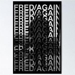 Fred Again Black & White Poster
