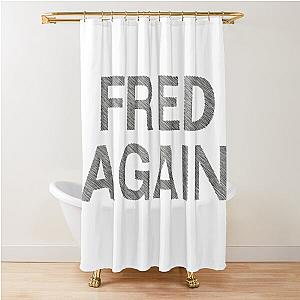 Fred Again Script Shower Curtain