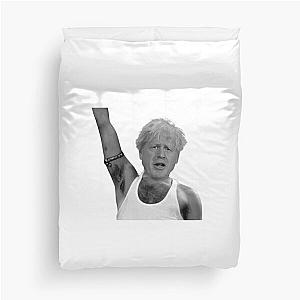 Boris Johnson as Freddie Mercury Duvet Cover