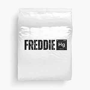 freddie mercury funny illustration with mercury element  Duvet Cover