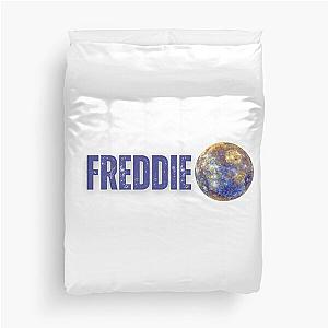 freddie mercury funny illustration with mercury planet  Duvet Cover