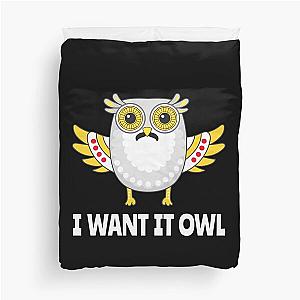 Freddie Mercury Owl Parody Duvet Cover