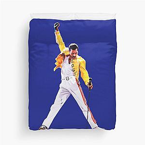 Freddie Mercury in concert Duvet Cover