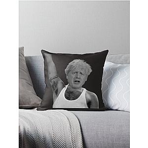 Boris Johnson as Freddie Mercury Throw Pillow