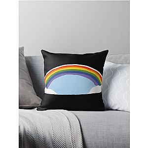 Freddie Mercury Rainbow T Shirt Throw Pillow