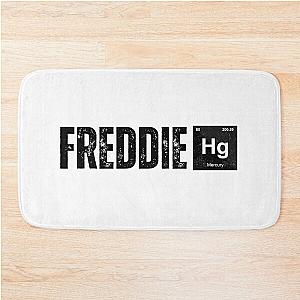 freddie mercury funny illustration with mercury element  Bath Mat