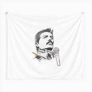 Freddie Mercury in Sketch Tapestry