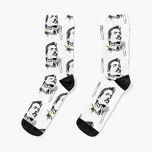 Freddie Mercury in Sketch Socks