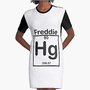 Freddie mercury queen band shirt Hg Periodic table chemistry Graphic T-Shirt Dress