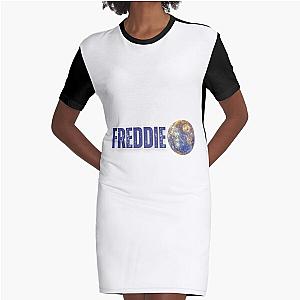 freddie mercury funny illustration with mercury planet  Graphic T-Shirt Dress