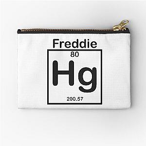 Freddie mercury queen band shirt Hg Periodic table chemistry Zipper Pouch