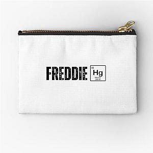 freddie mercury funny illustration with mercury element  Zipper Pouch